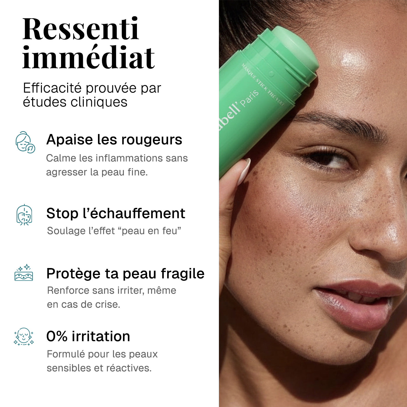 Masque stick Anti-Rougeurs au Thé Vert