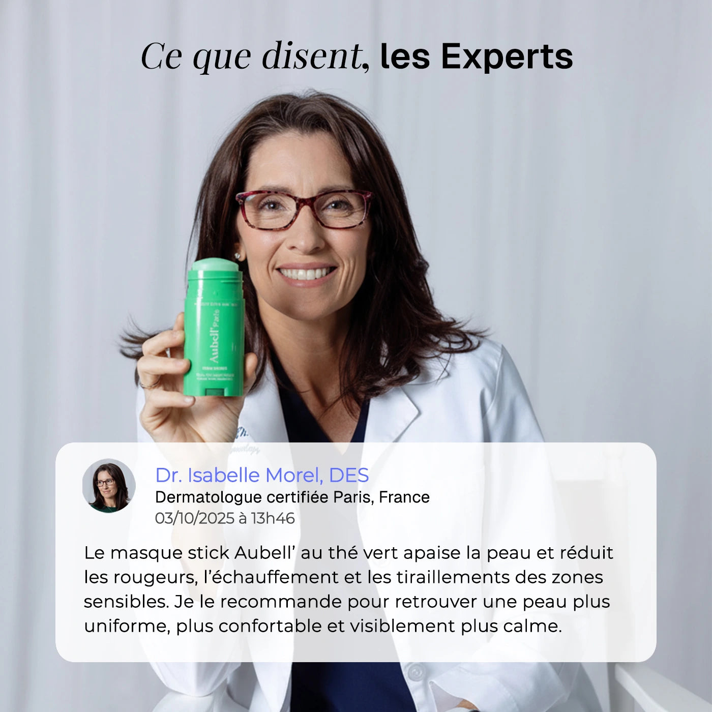 Masque anti-rougeurs au thé vert